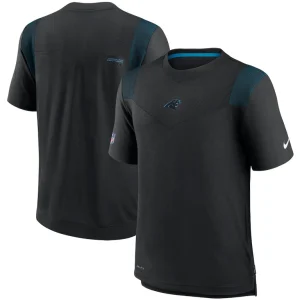 Carolina panthers nike sideline player uv performance t shirt Black