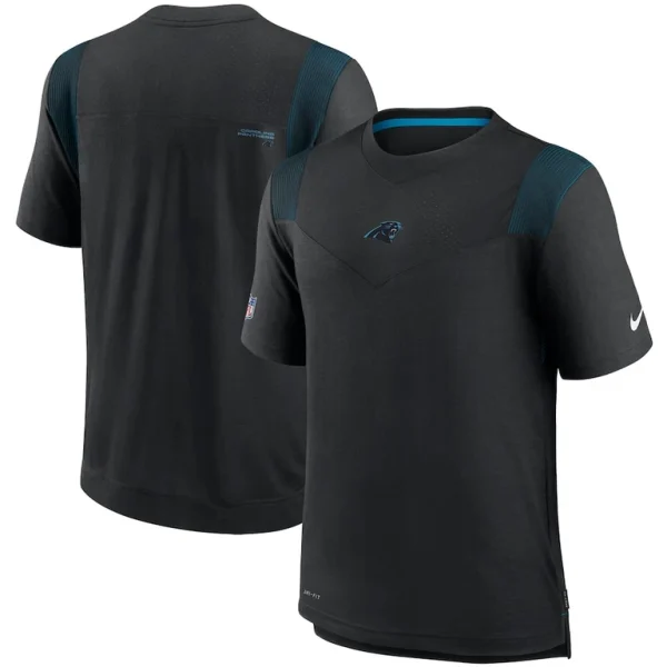 Carolina panthers nike sideline player uv performance t shirt Black