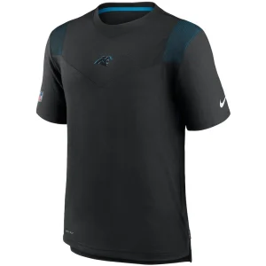 Carolina panthers nike sideline player uv performance t shirt Black M