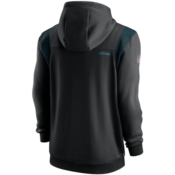 Carolina panthers nike sideline team performance full zip hoodie Black L