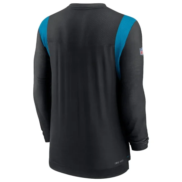 Carolina panthers nike sideline tonal logo performance player long sleeve t shirt Black L
