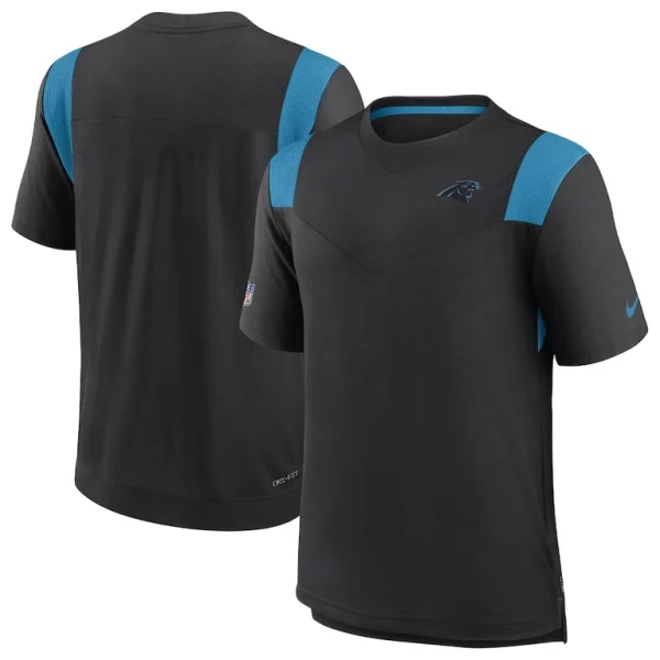 Carolina panthers nike sideline tonal logo performance player t shirt Black