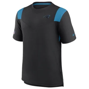 Carolina panthers nike sideline tonal logo performance player t shirt Black M