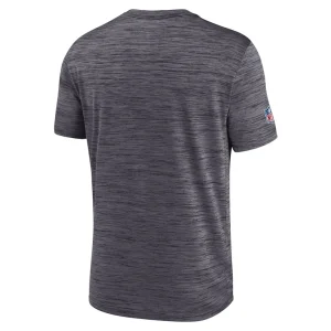 Carolina panthers nike sideline velocity athletic stack performance t shirt Black L