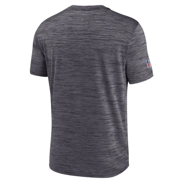 Carolina panthers nike sideline velocity athletic stack performance t shirt Black L