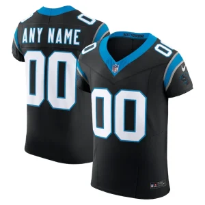 Carolina panthers nike vapor f.u.s.e. elite custom jersey Black