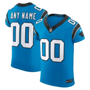 Carolina panthers nike vapor f.u.s.e. elite custom jersey Blue