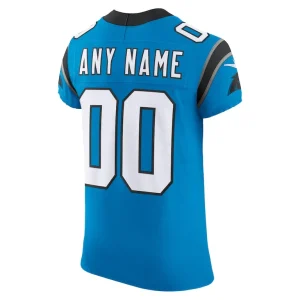 Carolina panthers nike vapor f.u.s.e. elite custom jersey Blue 48