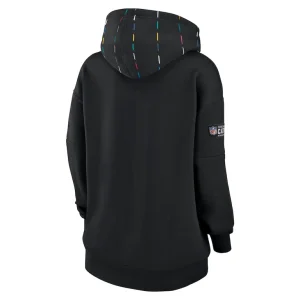 Carolina panthers nike womens 2023 nfl crucial catch club pullover hoodie Black M