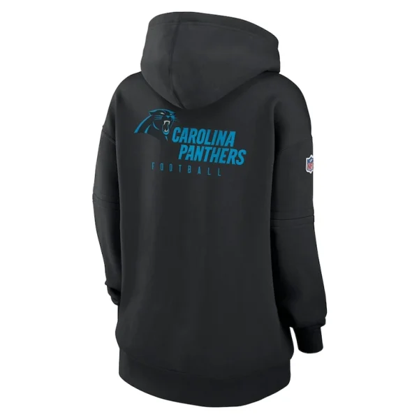 Carolina panthers nike womens 2023 sideline club fleece pullover hoodie Black M