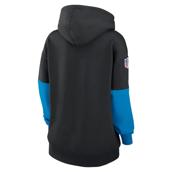 Carolina panthers nike womens 2024 sideline essential fleece pullover hoodie Black M