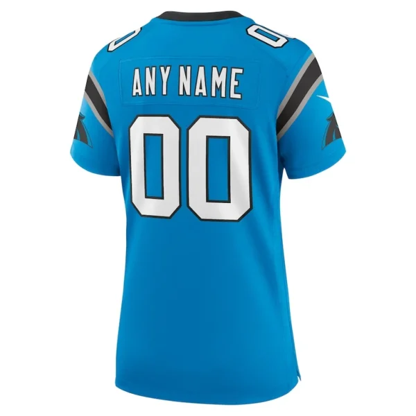 Carolina panthers nike womens alternate custom game jersey Blue L