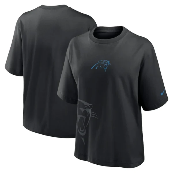 Carolina panthers nike womens boxy t shirt Black