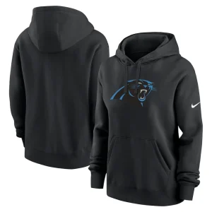 Carolina panthers nike womens club fleece pullover hoodie Black