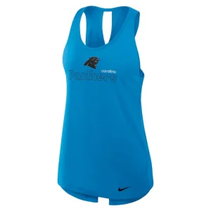 Carolina panthers nike womens crossback performance tank top Blue S