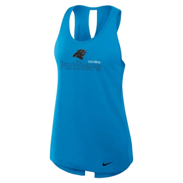Carolina panthers nike womens crossback performance tank top Blue S