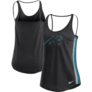 Carolina panthers nike womens fashion performance tank top Black