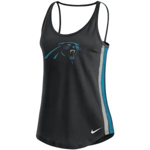 Carolina panthers nike womens fashion performance tank top Black S