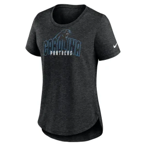 Carolina panthers nike womens fashion tri blend t shirt Heather black S
