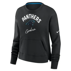 Carolina panthers nike womens high hip pullover sweatshirt Black S