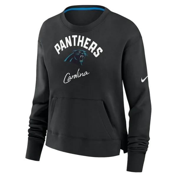Carolina panthers nike womens high hip pullover sweatshirt Black S