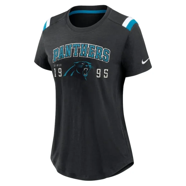 Carolina panthers nike womens historic slub fashion t shirt Heather black S
