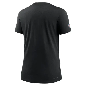 Carolina panthers nike womens nfl crucial catch performance t shirt Black M
