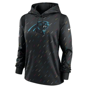 Carolina panthers nike womens nfl crucial catch therma pullover hoodie anthracite Multi S