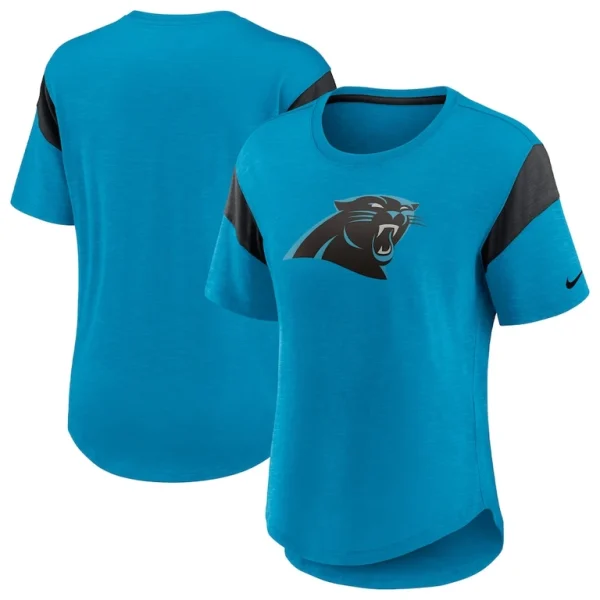 Carolina panthers nike womens primary logo fashion top Blue