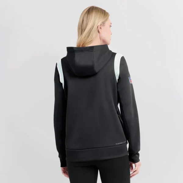 Carolina panthers nike womens sideline stack performance pullover hoodie Black XL