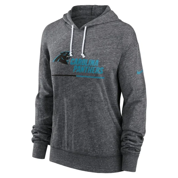 Carolina panthers nike womens team spirit gym vintage lightweight hoodie top Heather charcoal S