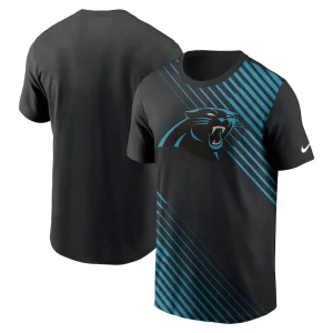 Carolina panthers nike yard line fashion asbury t shirt Black
