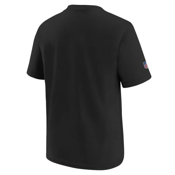 Carolina panthers nike youth 2024 nfl crucial catch t shirt Black Yth L