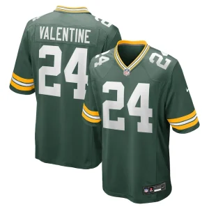 Carrington valentine green bay packers nike game jersey Green