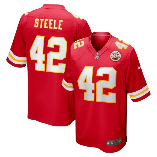 Carson steele kansas city chiefs nike game jersey Red