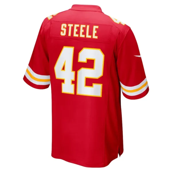 Carson steele kansas city chiefs nike game jersey Red L