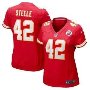 Carson steele kansas city chiefs nike womens game jersey Red