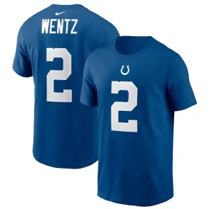 Carson wentz indianapolis colts nike name number t shirt Royal