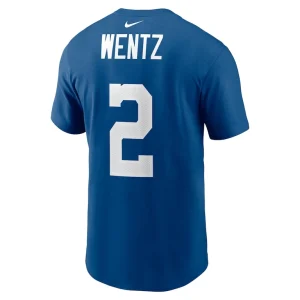 Carson wentz indianapolis colts nike name number t shirt Royal L