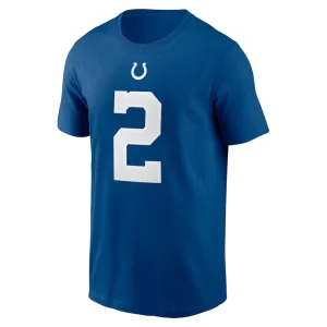 Carson wentz indianapolis colts nike name number t shirt Royal M