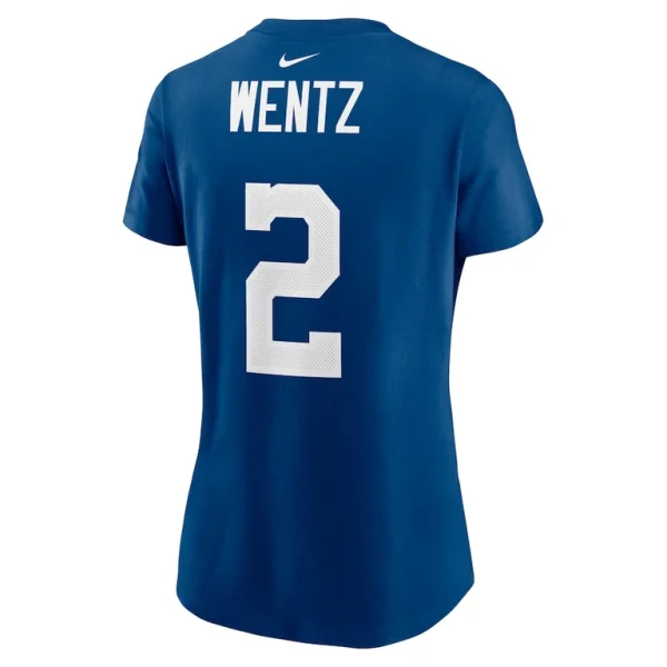 Carson wentz indianapolis colts nike womens name number t shirt Royal L