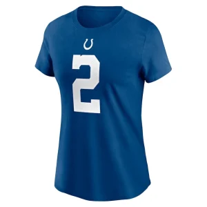 Carson wentz indianapolis colts nike womens name number t shirt Royal M