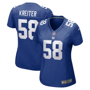 Casey kreiter new york giants nike womens game jersey Royal