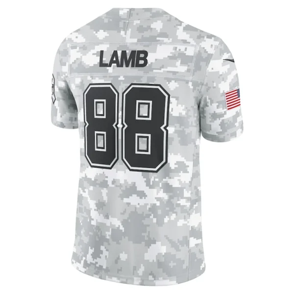 Ceedee lamb dallas cowboys nike 2024 salute to service limited jersey Arctic camo L