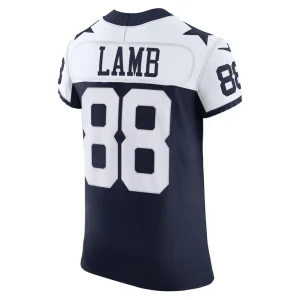 Ceedee lamb dallas cowboys nike alternate vapor f.u.s.e. elite jersey Navy 48