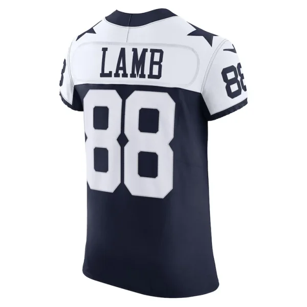 Ceedee lamb dallas cowboys nike alternate vapor f.u.s.e. elite jersey Navy 48