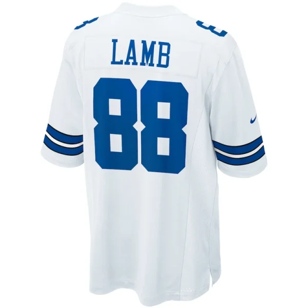 Ceedee lamb dallas cowboys nike game team jersey White L