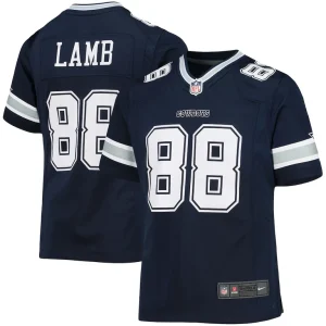 Ceedee lamb dallas cowboys nike girls youth game jersey Navy
