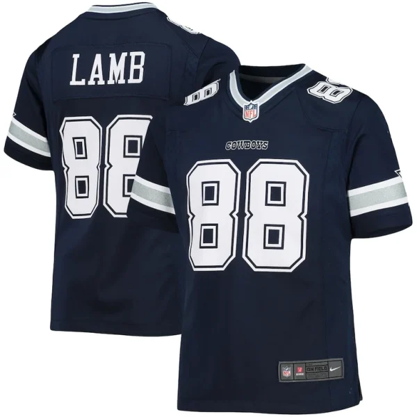 Ceedee lamb dallas cowboys nike girls youth game jersey Navy