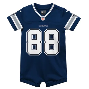 Ceedee lamb dallas cowboys nike infant game jersey romper Navy 18 MO